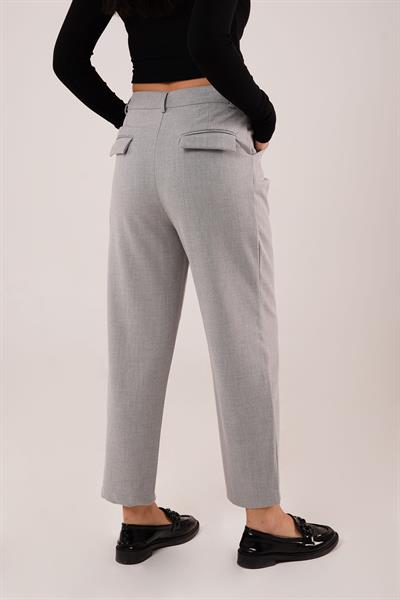 Pensli Bilek Boy Gri Pantolon