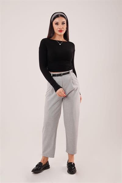 Pensli Bilek Boy Gri Pantolon