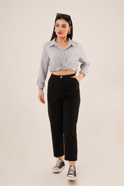 Pensli Bilek Boy Siyah Pantolon