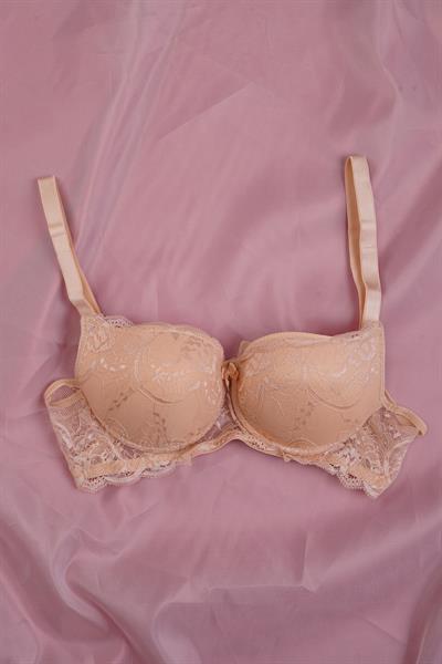 Sensual Lace Serisi Dantel Kaplamalı Destekli Ten Sütyen Takımı