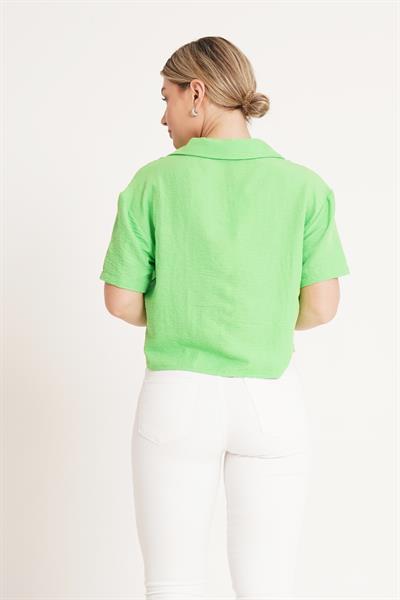 Tek Cepli Sunshine Kısa Yeşil Gömlek