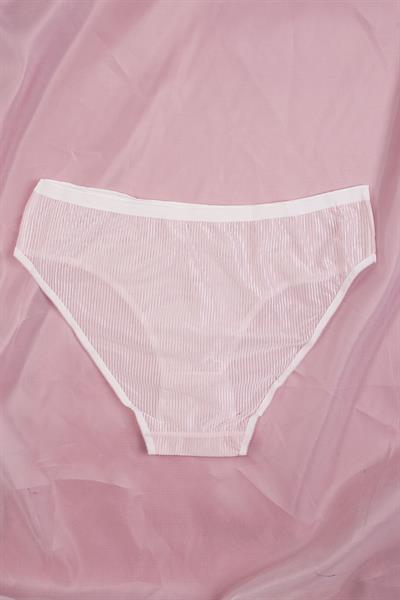 Tüllü Transparan Pembe Külot