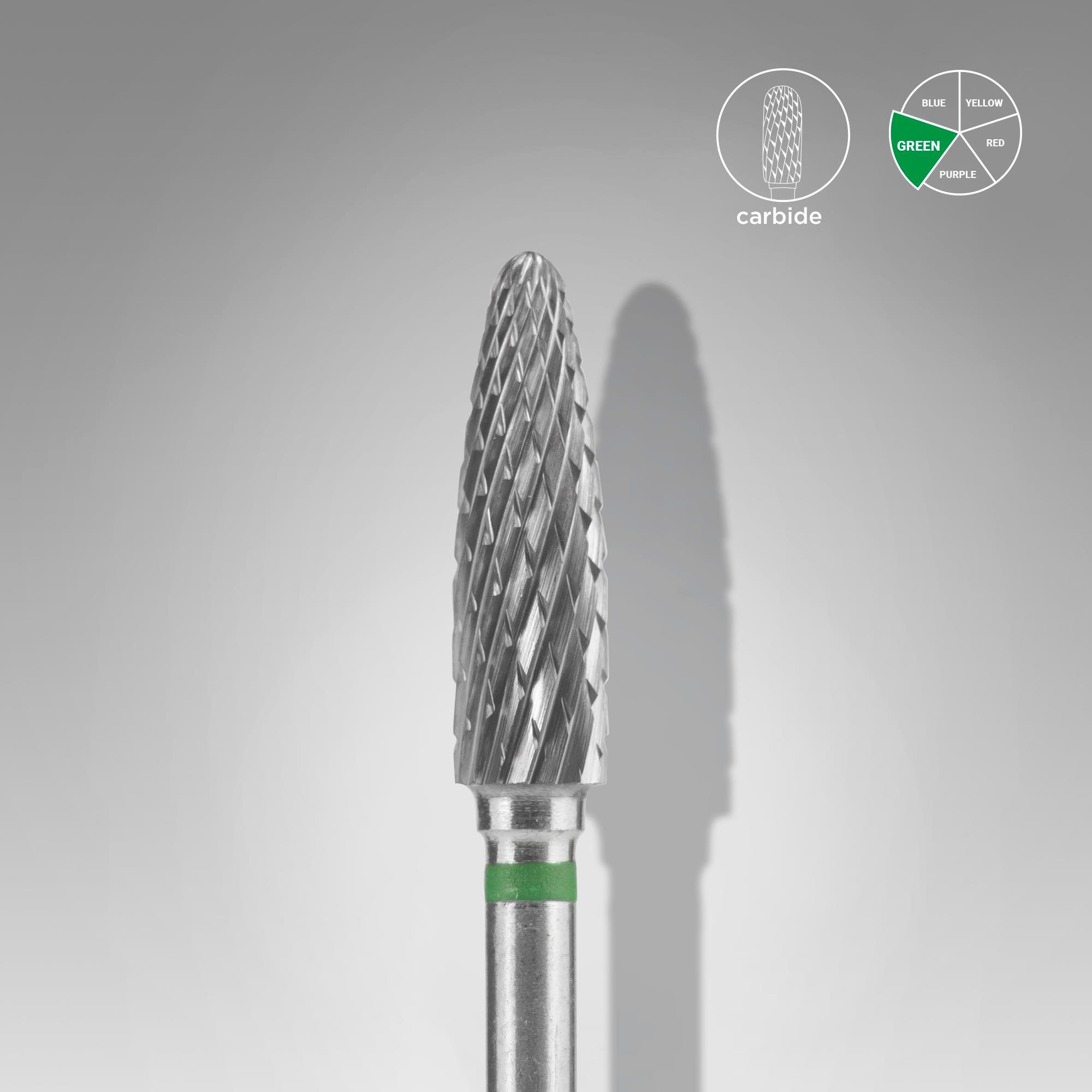 EXPERT sert alaşım, mısır freze, yeşil çap 4 mm / çalışma kısmı 14 mm