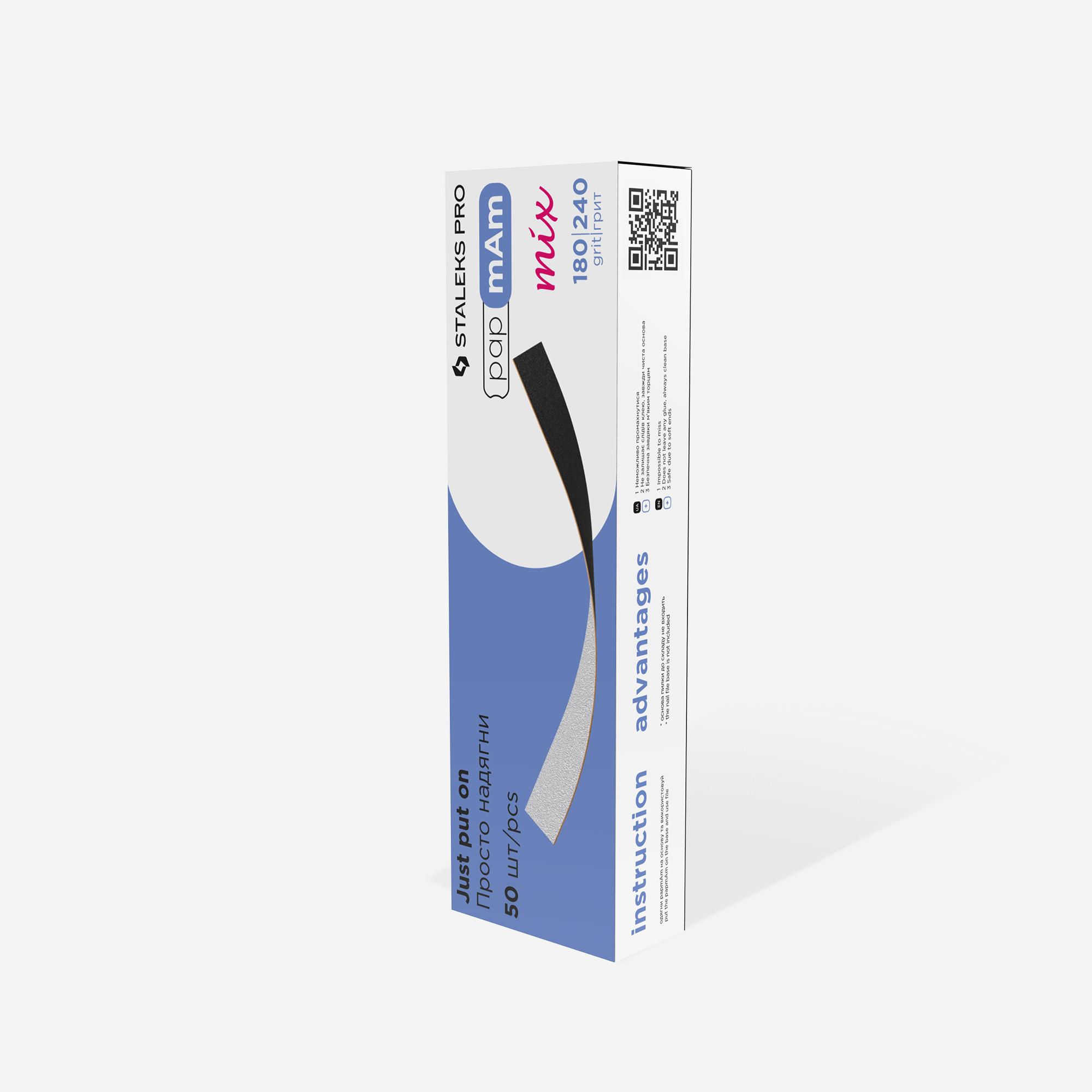 STALEKS PRO PapmAm MIX Nagelfeilenhüllen – 50 Stück, 100/180 Körnung, Für MBE-20/SPBE-20/WBE-20