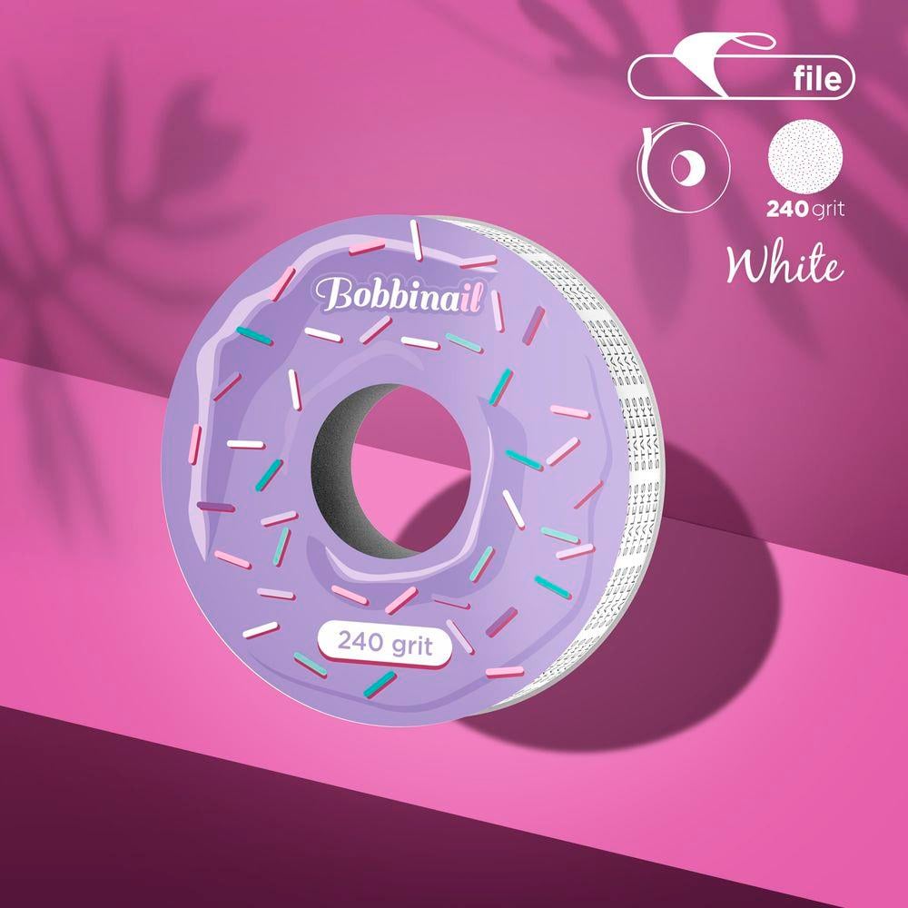 STALEKS PRO Plastik Bobin İçin EXPERT Yedek Beyaz Bant Törpü Bloğu, 240 Grit