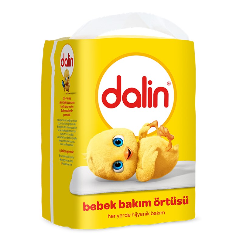  Dalin Alt Değiştirme Örtüsü 10 Adet 60x60 cm