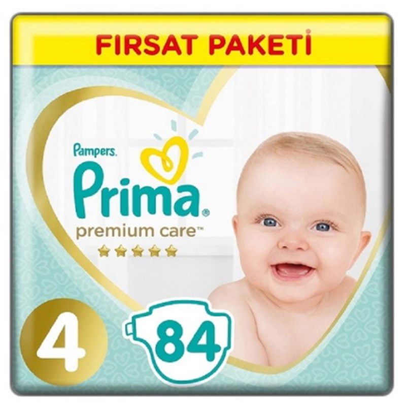  Prima Bebek Bezi Premium Care 4 Beden Maxi Aylık Paket 84 Adet