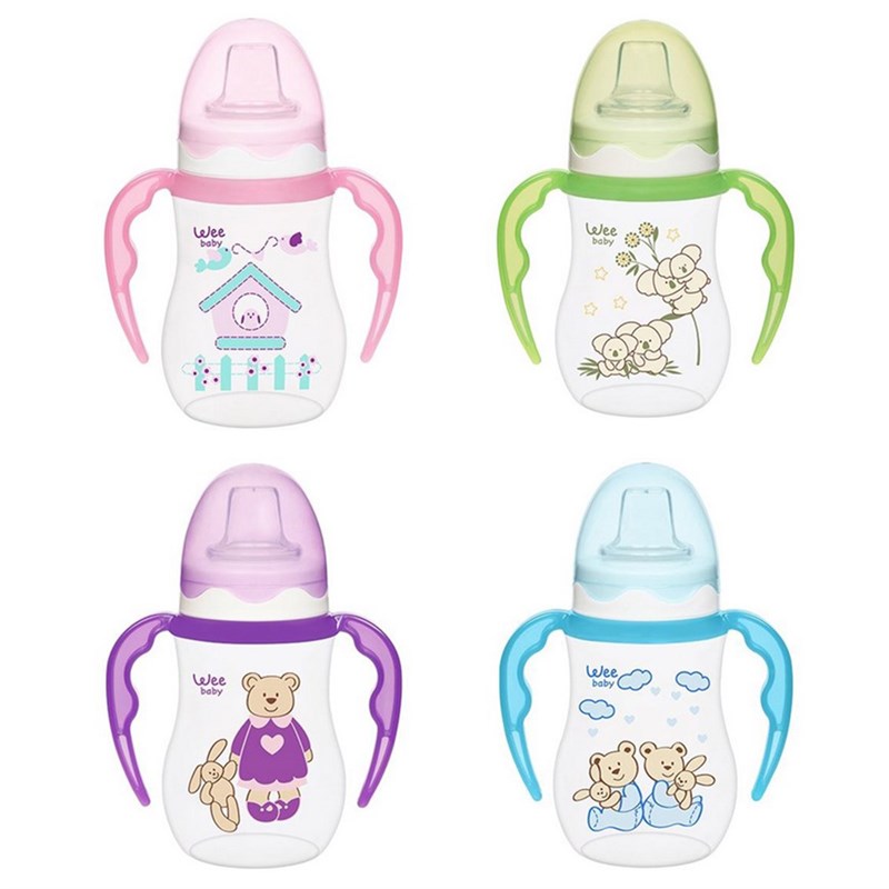 Wee Baby Antikolik Akıtmaz Kulplu PP Bardak 250 ml