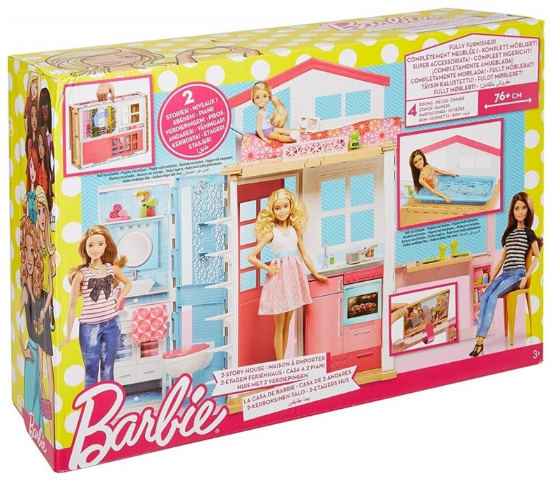Barbie Renkli Portatif Evi DVV47