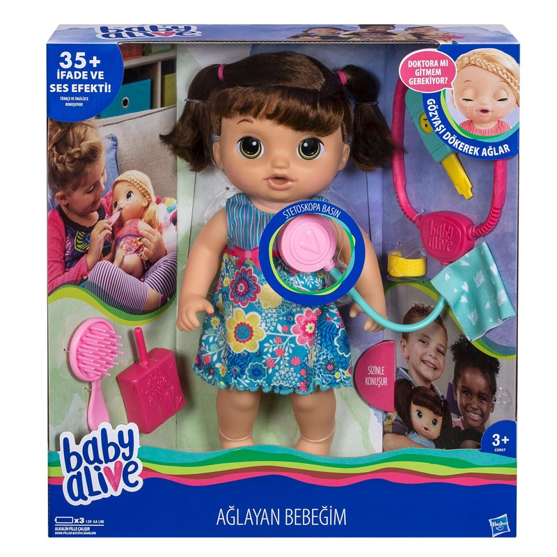 BabyAlive Ağlayan Bebeğim Kumral C0958