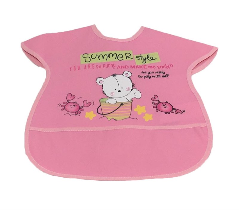 Babydo Yengeç Kollu Önlük - Pembe