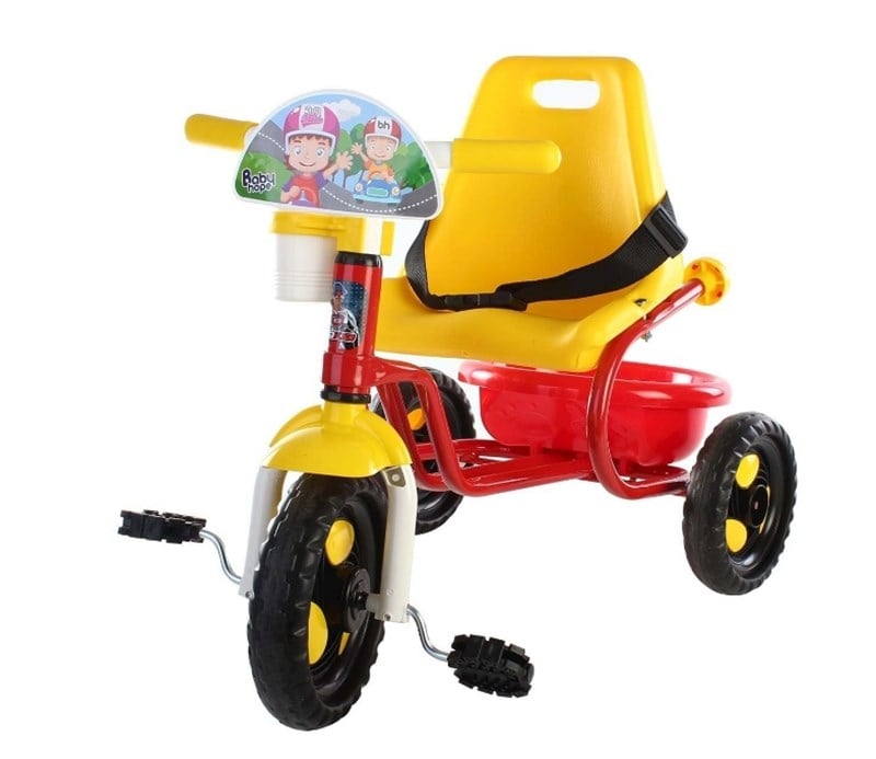 Babyhope 101 Prens Sarı-Kırmızı 3 Tekerlekli Bisiklet
