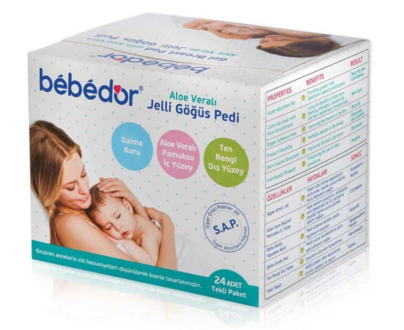 Bebedor Aloe Veralı Jelli Göğüs Pedi 24 Adet