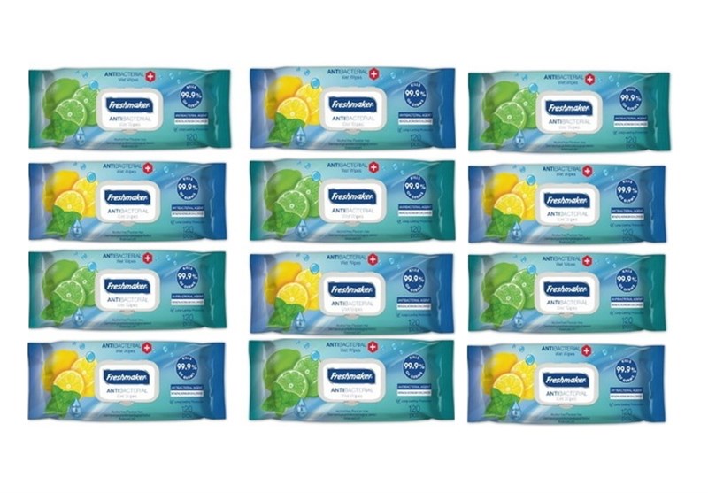 Freshmaker Antibakteriyel 120 Yaprak 12'li Paket Islak Mendil (1440 Yaprak)