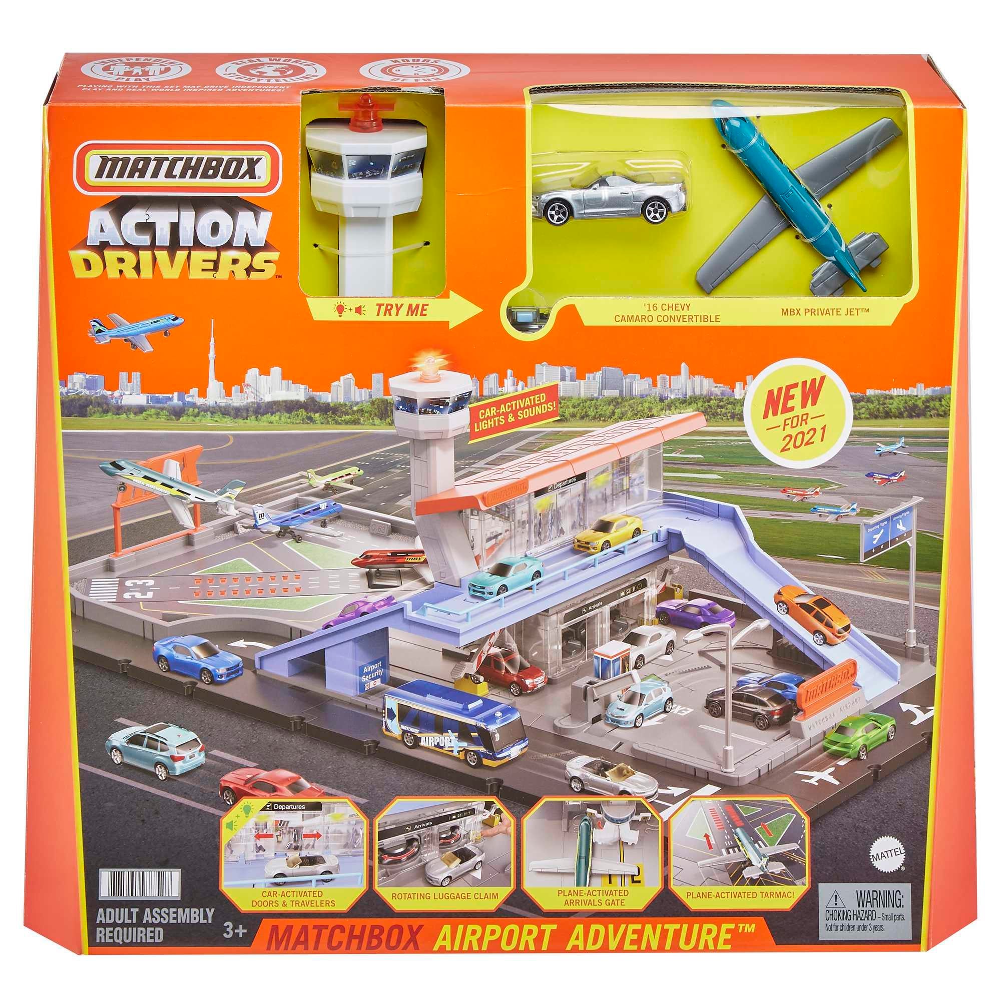Matchbox Aksiyon Sürücüleri Havaalanı Macerası Oyun Seti HCN34