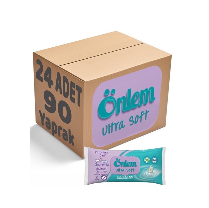 Önlem Ultra Soft 90 Yaprak 24'lü Paket Islak Mendil