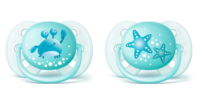 Philips Avent SCF226/20 Ultra Soft Desenli Emzik 0-6 Ay Mavi