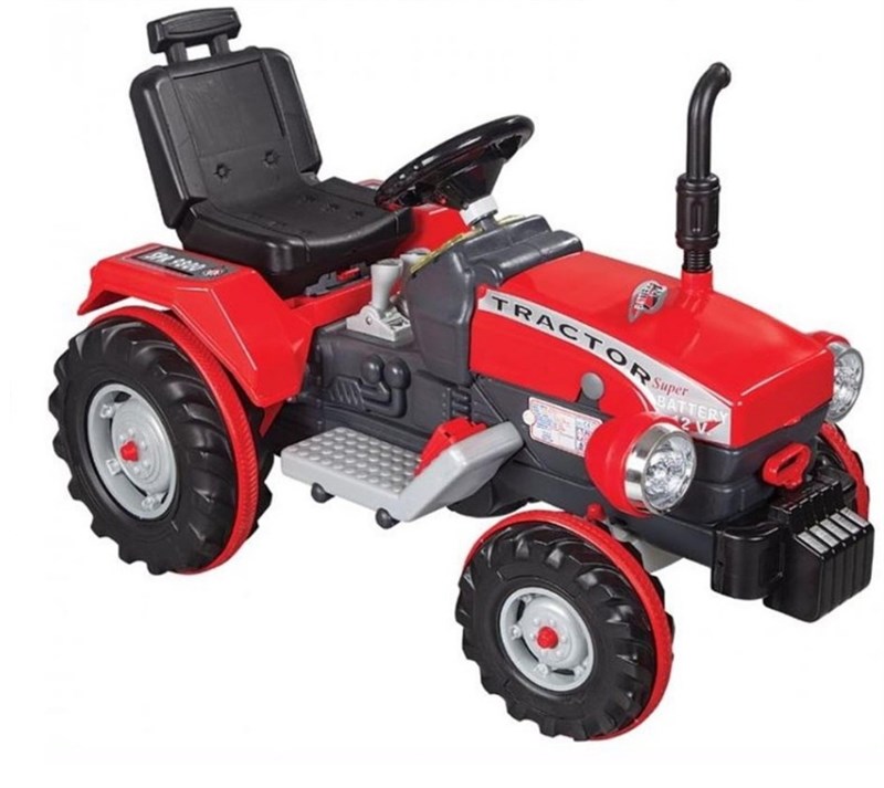 Pilsan 12V Akülü Süper Traktör Kırmızı