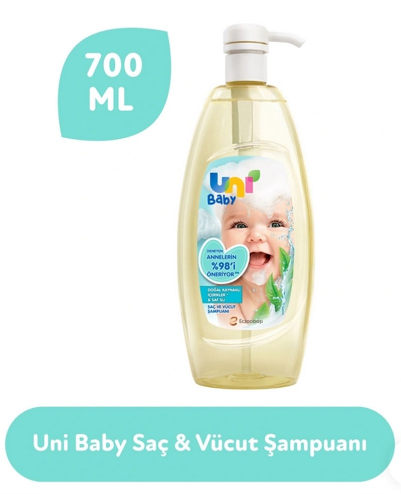 Uni Baby Saç ve Vücut Şampuanı 700 ml