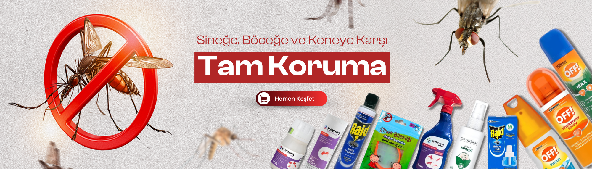 Böcek ve Sinek Kovucu Banner