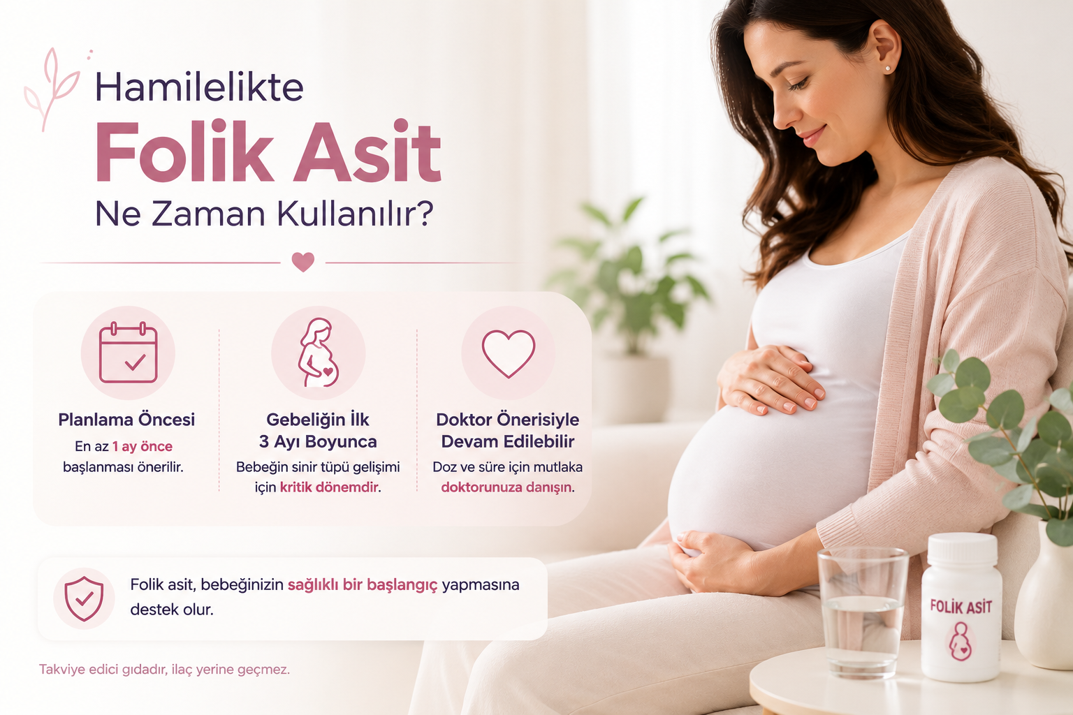 Hamilelikte Folik Asit Ne Zaman Kullanılır? Anne Adayları İçin Rehber