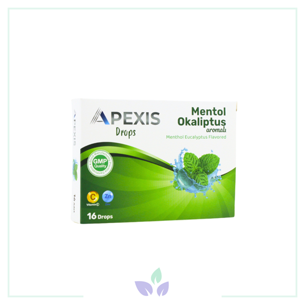 Apexis Drops Mentol Okaliptus Aromalı Pastil 16lı