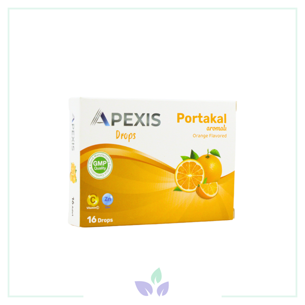 Apexis Drops Portakal Aromalı Pastil 16lı