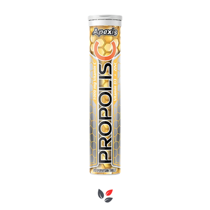 Apexis Propolis Vit C 1000 mg Zinc 20 Efervesan Tablet