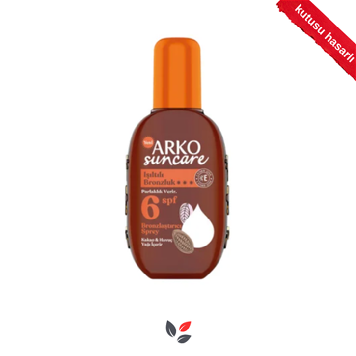 Arko Suncare Bronzlaştırıcı Sprey Spf 6 220 ml - KUTUSU HASARLI