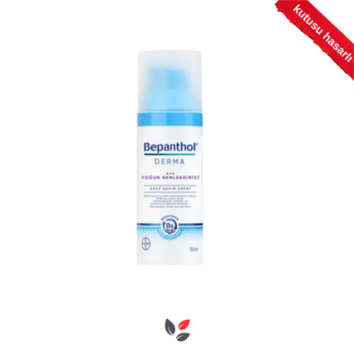 Bepanthol Derma Yoğun Nemlendirici Gece Bakım Kremi 50 ML - KUTUSU HASARLI