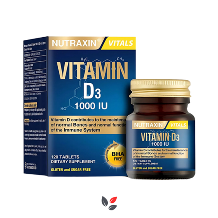 Nutraxin Vitamin D3 1000 IU 120 Tablet