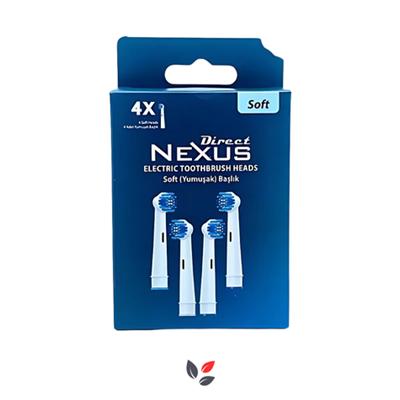 Direct Nexus Elektrikli Diş Fırçası Yedek Başlık 4'lü Soft