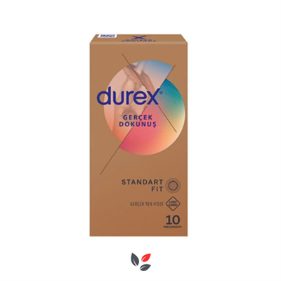 Durex Gerçek Dokunuş Standart Fit Prezervatif 10'lu