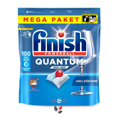 Finish Quantum Özel Seri Bulaşık Makinesi Deterjanı Kapsül Tablet 100 Adet