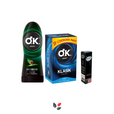 Kesintisiz Haz Paketi ( Prezervatif + Jel + Sprey)