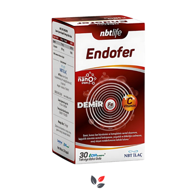 Nbt Life Endofer Demir ve C Vitamini Takviyesi 30 Kapsül