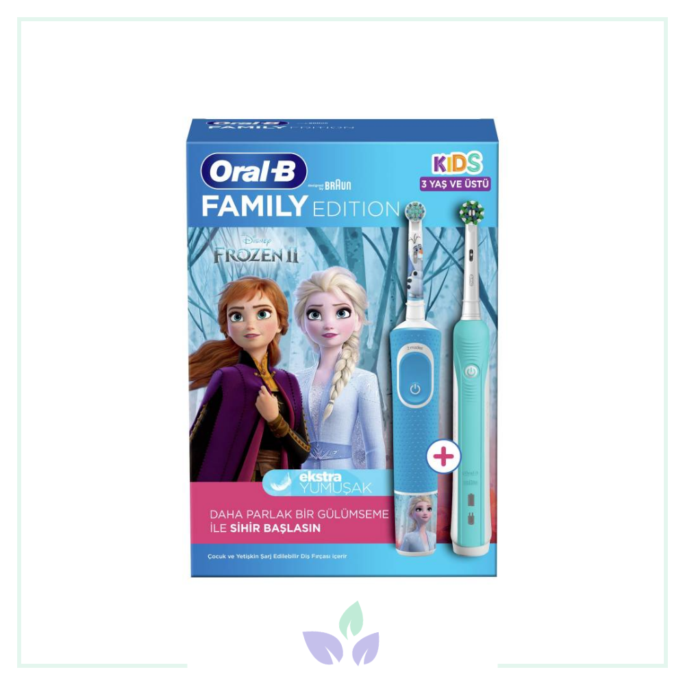 Oral B D100 Şarjlı Diş Fırçası Aile Paketi Frozen 2li | Çocuklar İçin ...