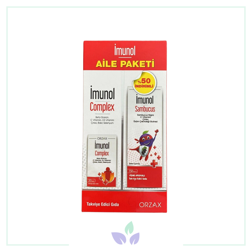 Orzax İmunol Complex İmunol Sambucus Aile Paketi