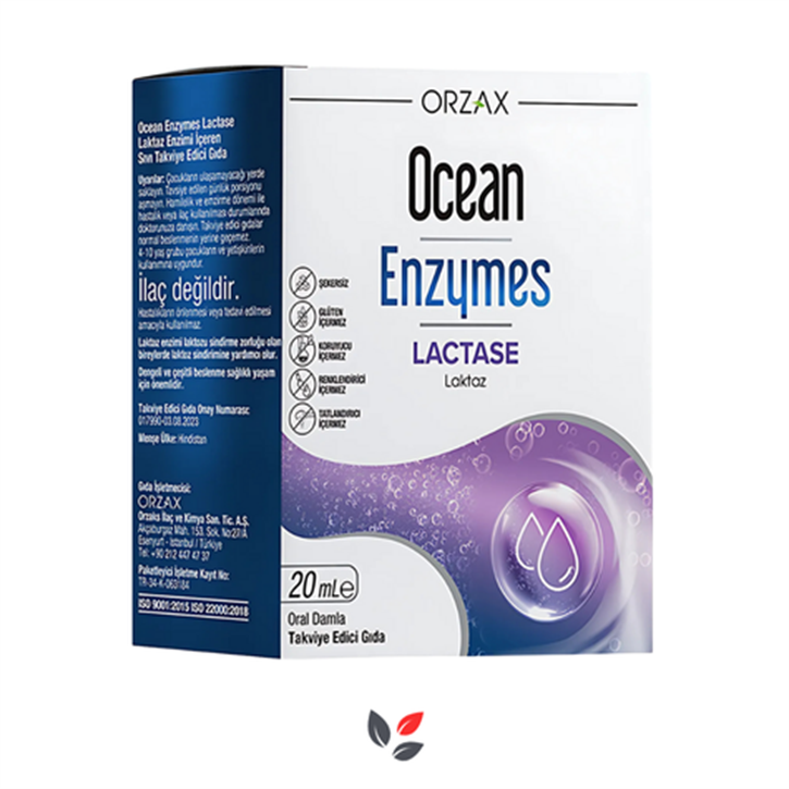Orzax Ocean Lactase Damla 20 ml – Lactose Destek