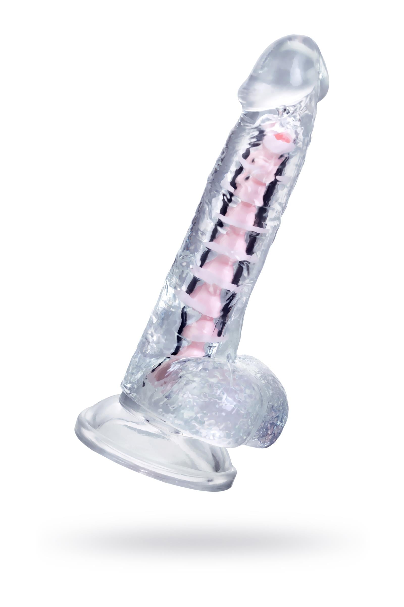 A-Toys by TOYFA  Paret Jel Dildo, TPE, Şeffaf, 18 cm