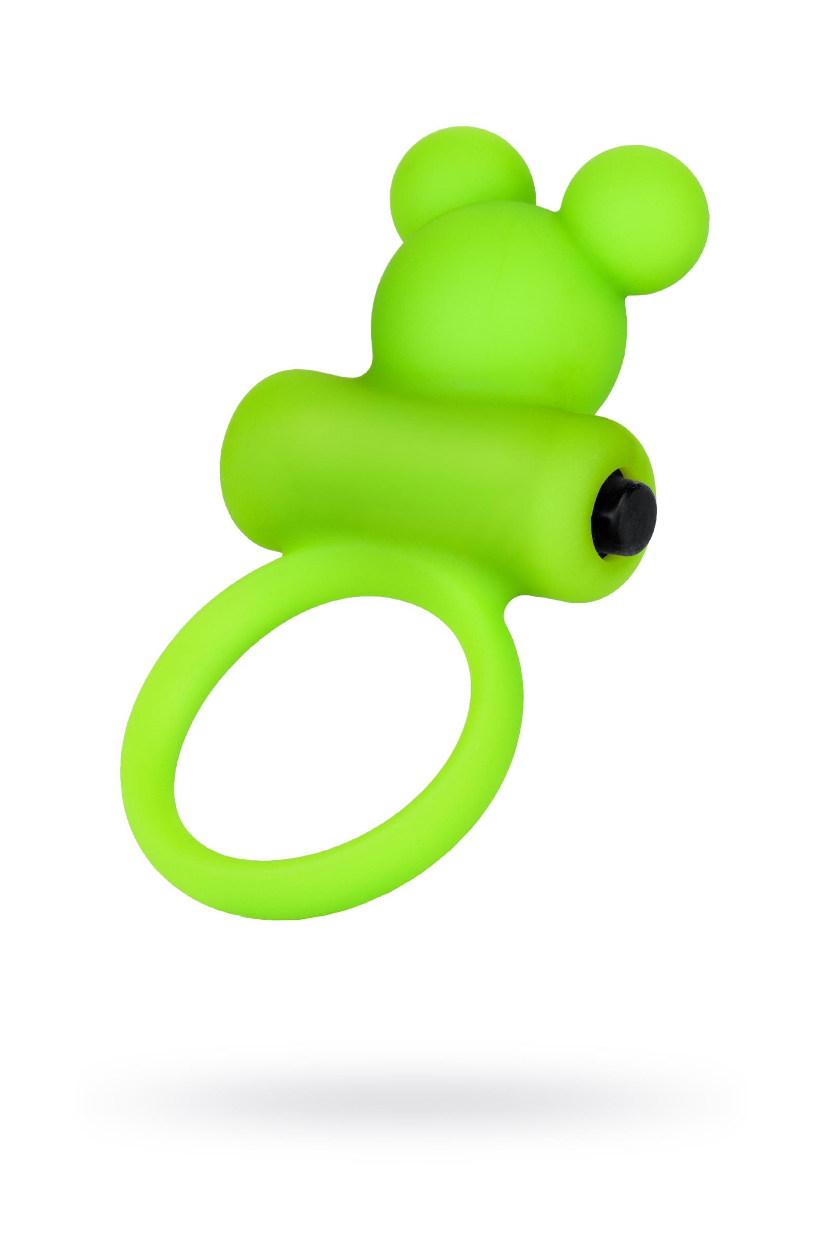 A-Toys by TOYFA Chio Titreşimli Penis Halkası , silikon, yeşil, 8,1 cm, Ø 3,1 cm