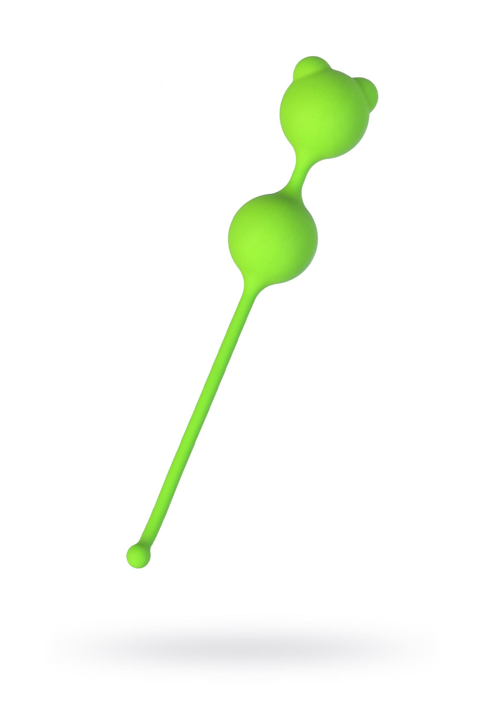 A-Toys by TOYFA Meeko Vajinal Topları, silikon, yeşil, 16,4 cm, Ø 2,7 cm