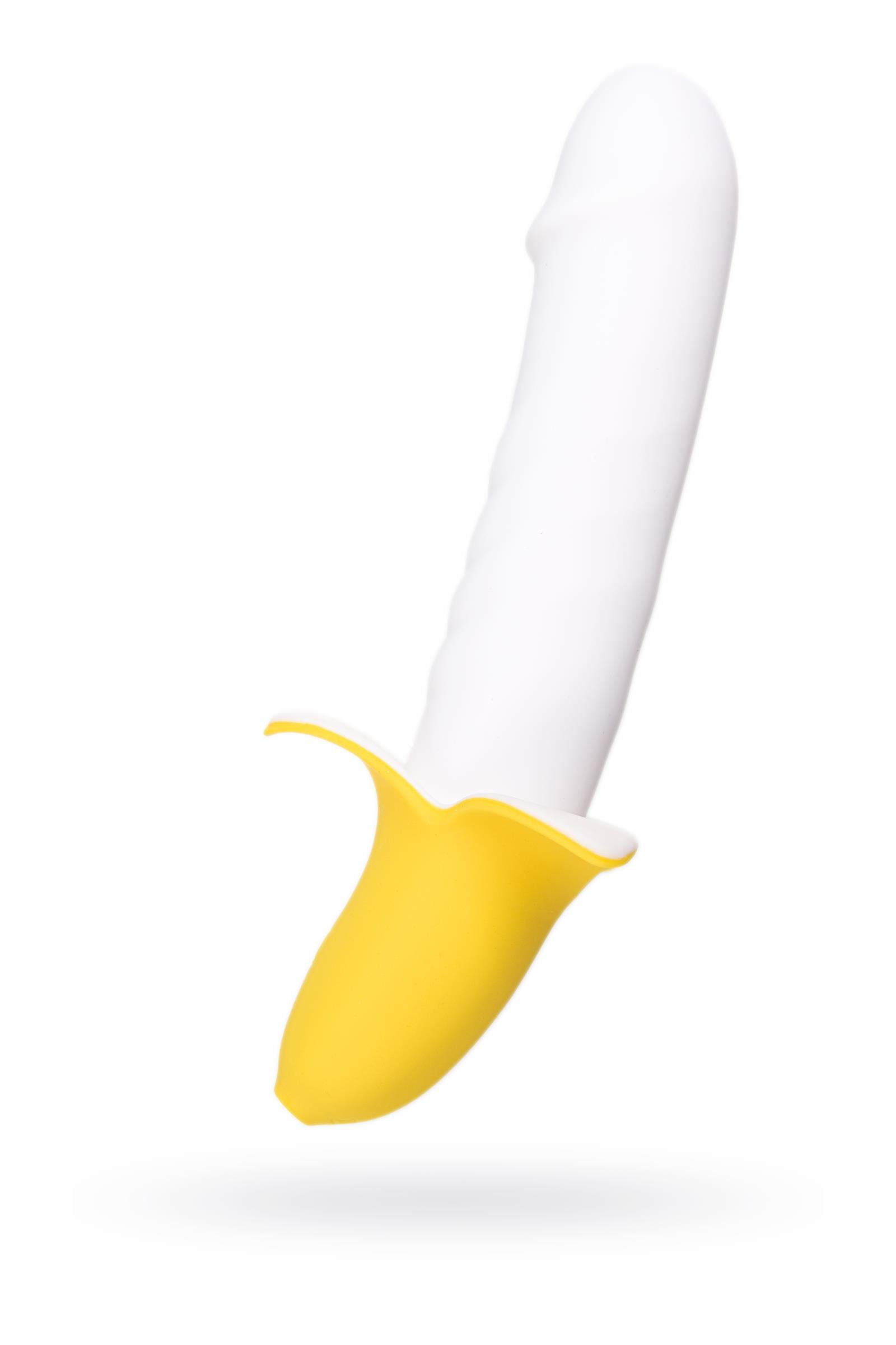 JOS B-NANA Vibratör, silikon, beyaz, 19 cm