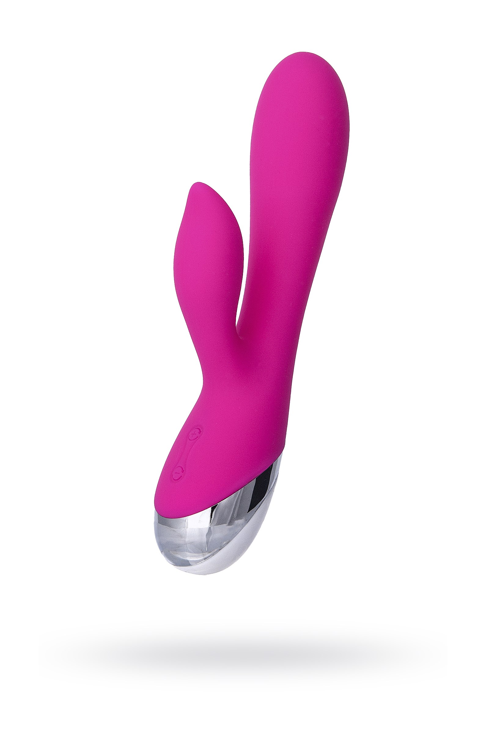 L'EROİNA klitoral stimülatörlü vibratör, silikon, pembe, 19 cm
