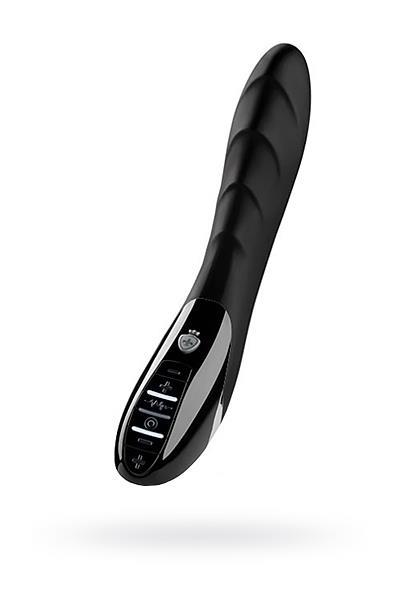 Mystim Sizzling Simon Elektro Stimülasyonlu Vibratör Siyah, 27cm, Silikon