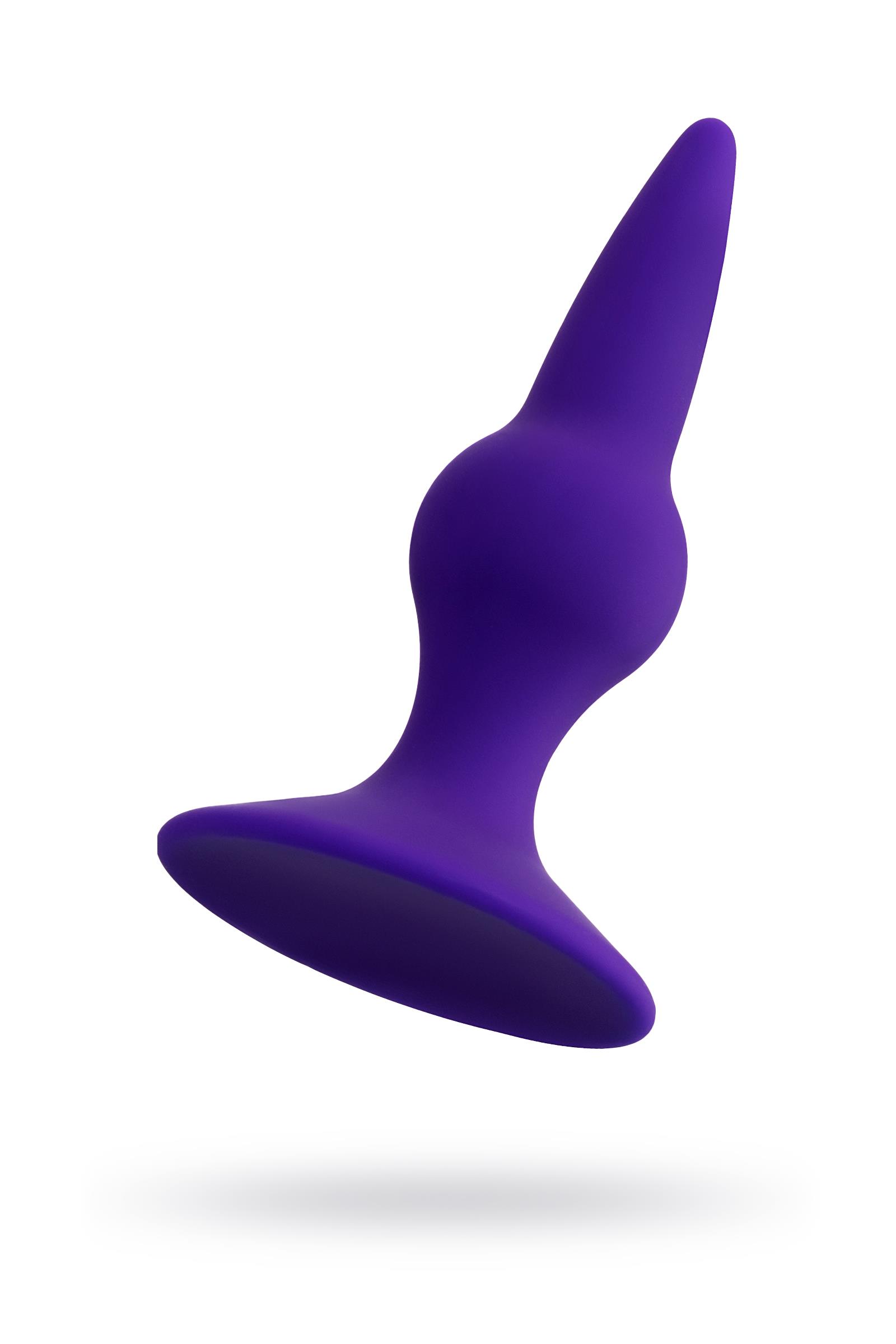 ToDo by Toyfa Klapsy Anal Plug, Silikon, Mor, 10,5 cm, Ø 3 cm