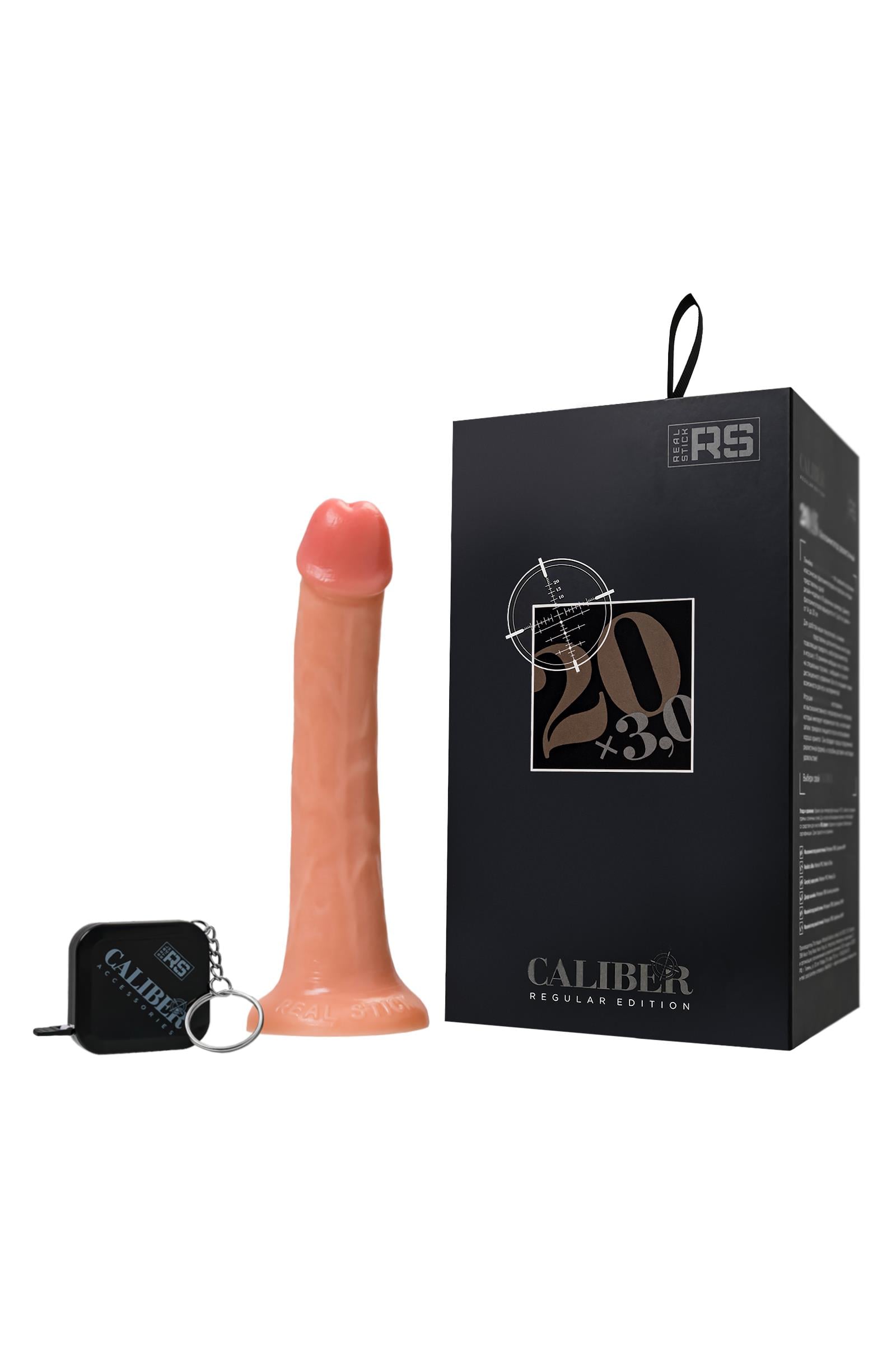 __Фаллоимитатор реалистичный, RealStick CALIBER, 20 см, Ø3