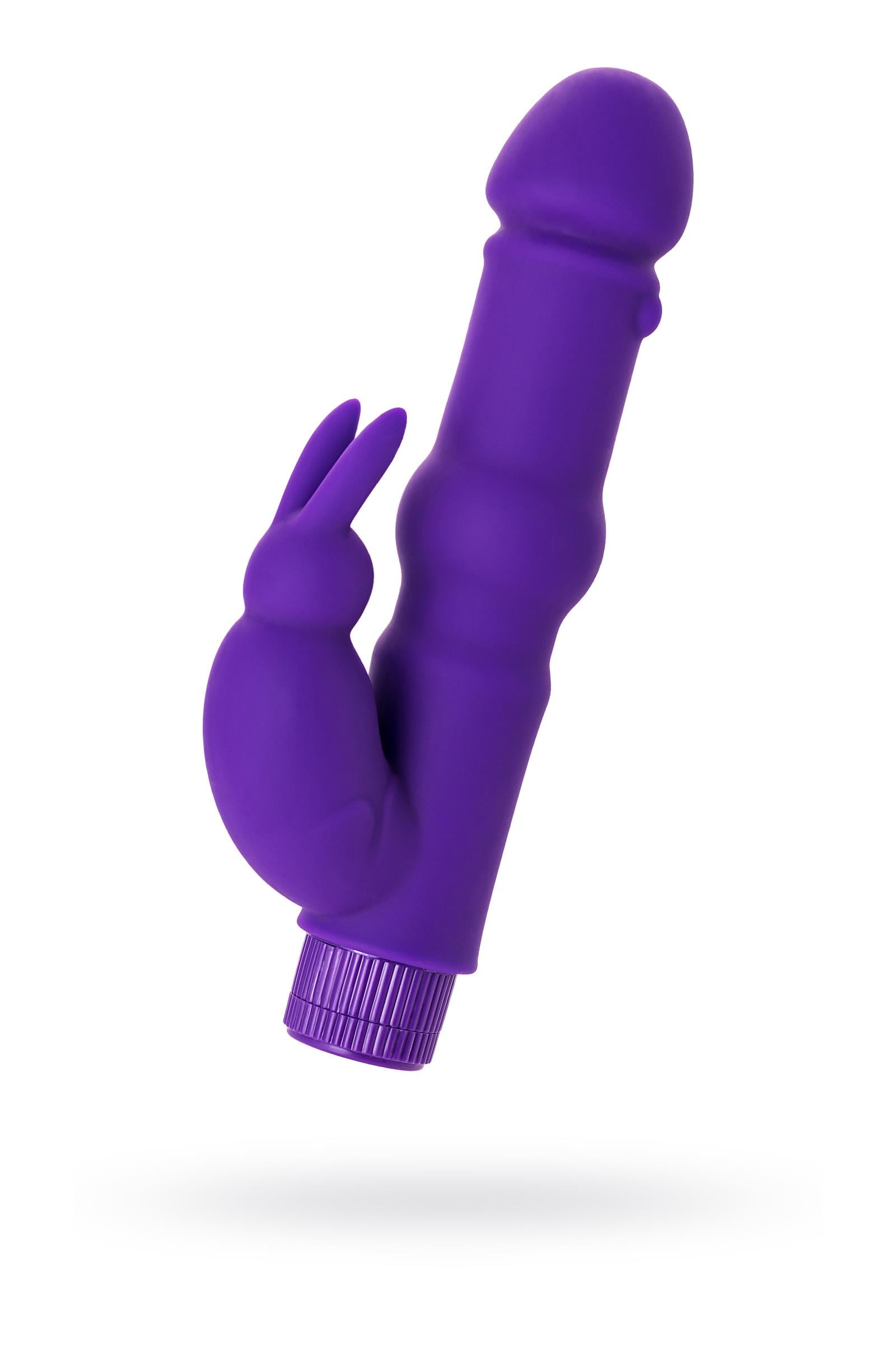 A-Toys by TOYFA  Vibratör, silikon, mor, 18 cm