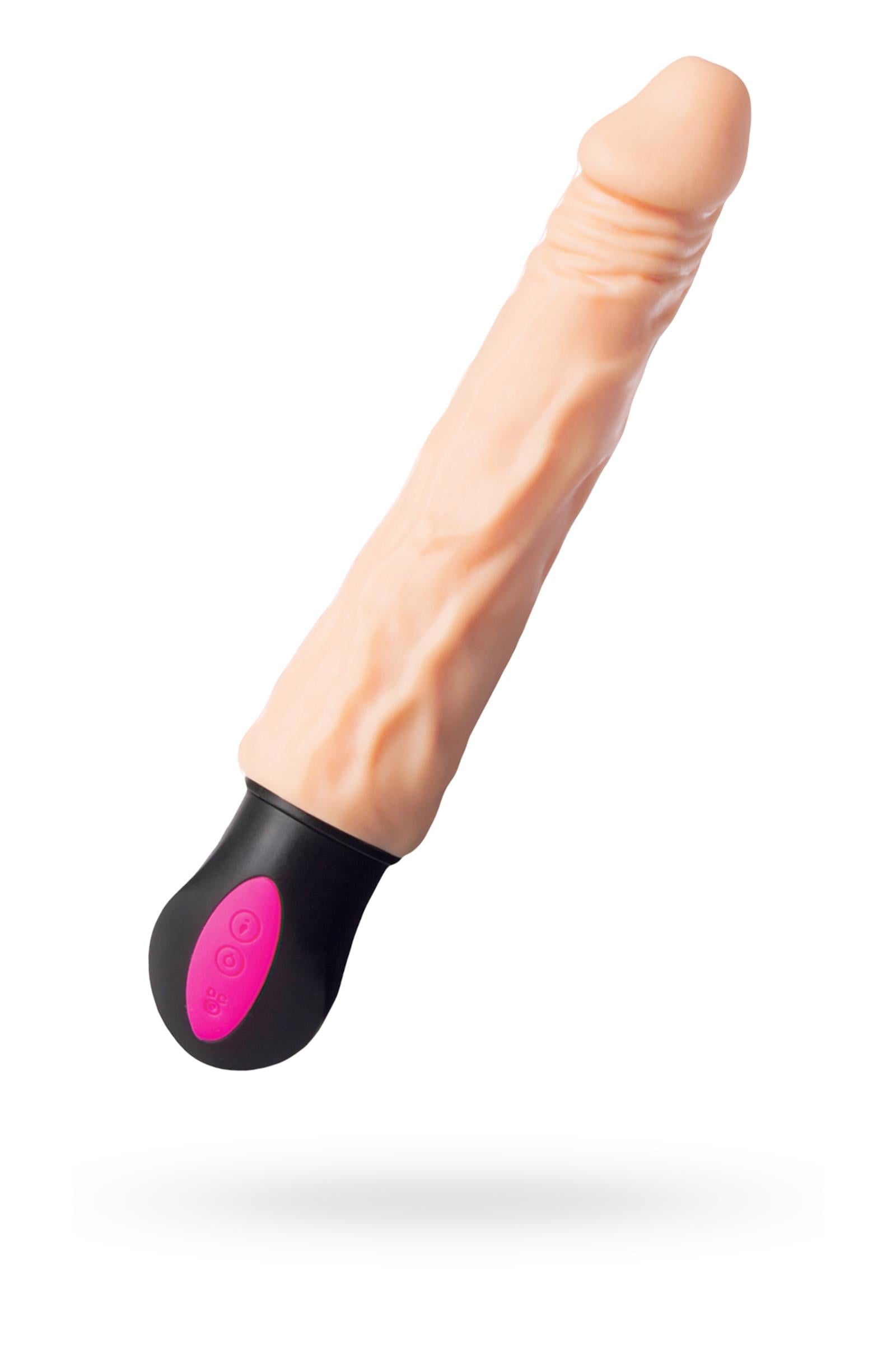 A-Toys by TOYFA Isıtmalı Realistik Vibratörü, TPE, Ten, 25 cm
