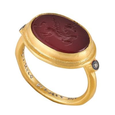 Akik Pegasus Yüzük